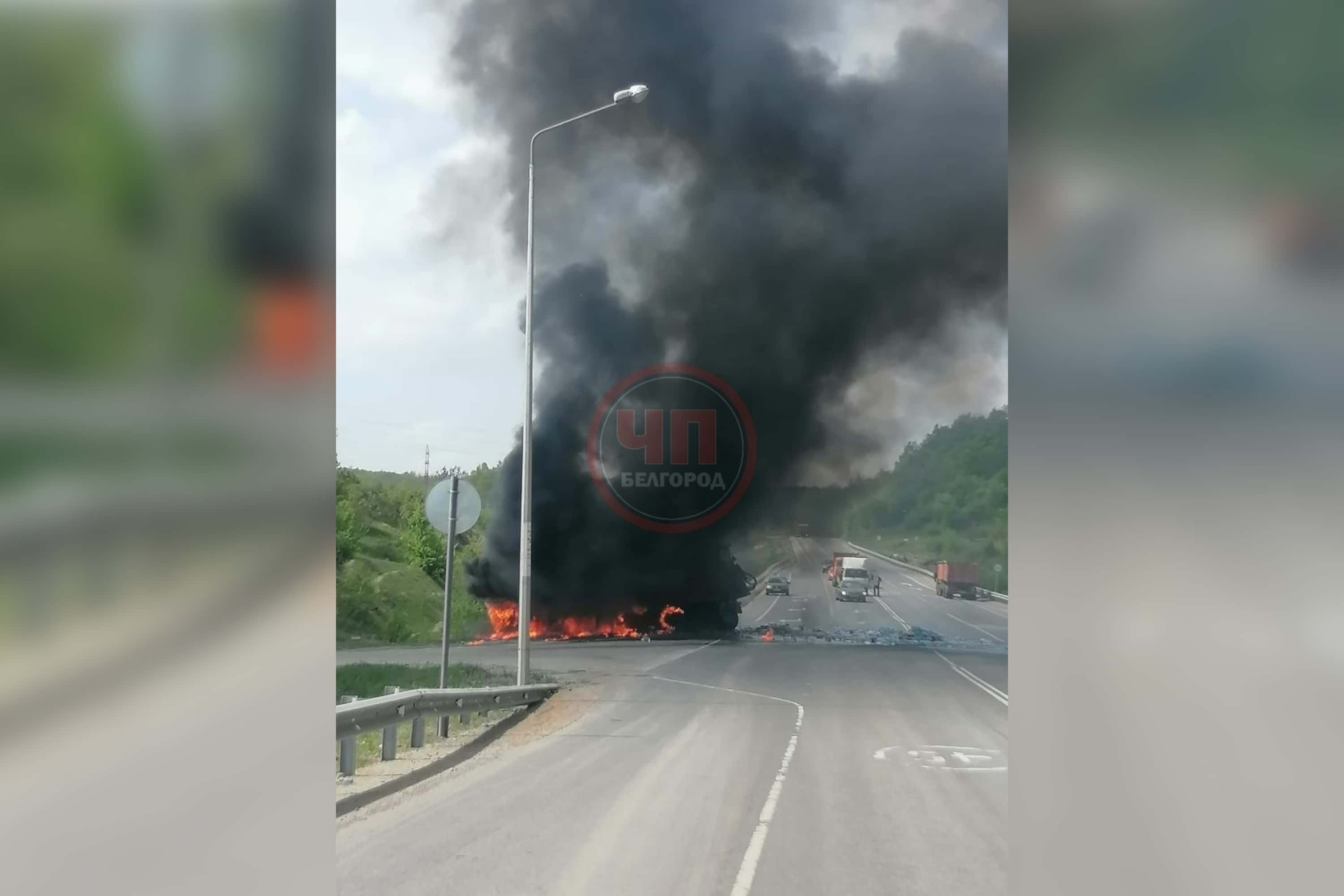 В Белгородской области двое мужчин сгорели заживо после ДТП с военными