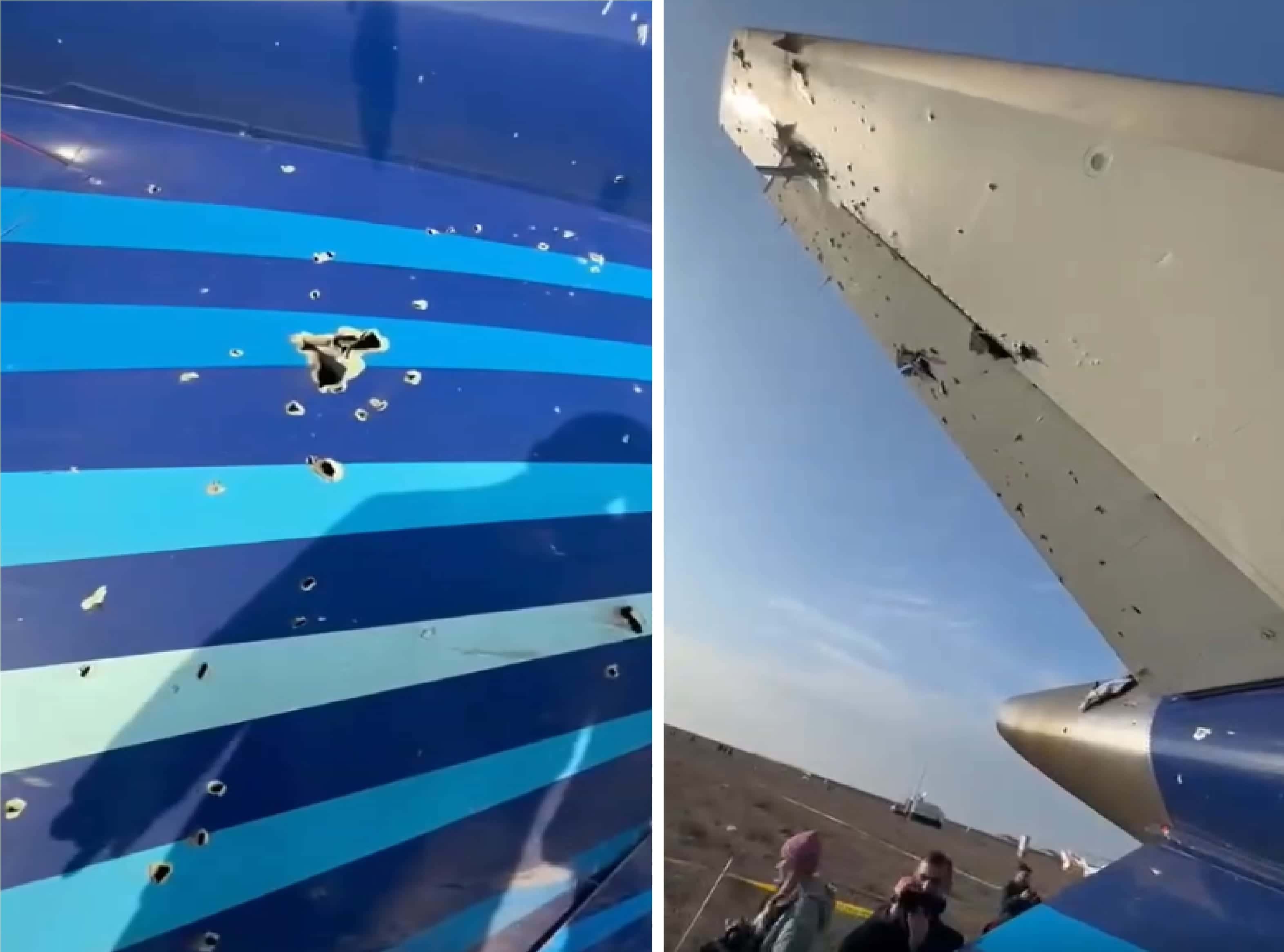 Алиев: Разбившийся в Актау самолет получил повреждения «вследствие обстрела с земли». Ранее Путин назвал это «инцидентом»