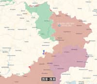 Карта изменений ЛБС и боестолкновений за последние семь дней