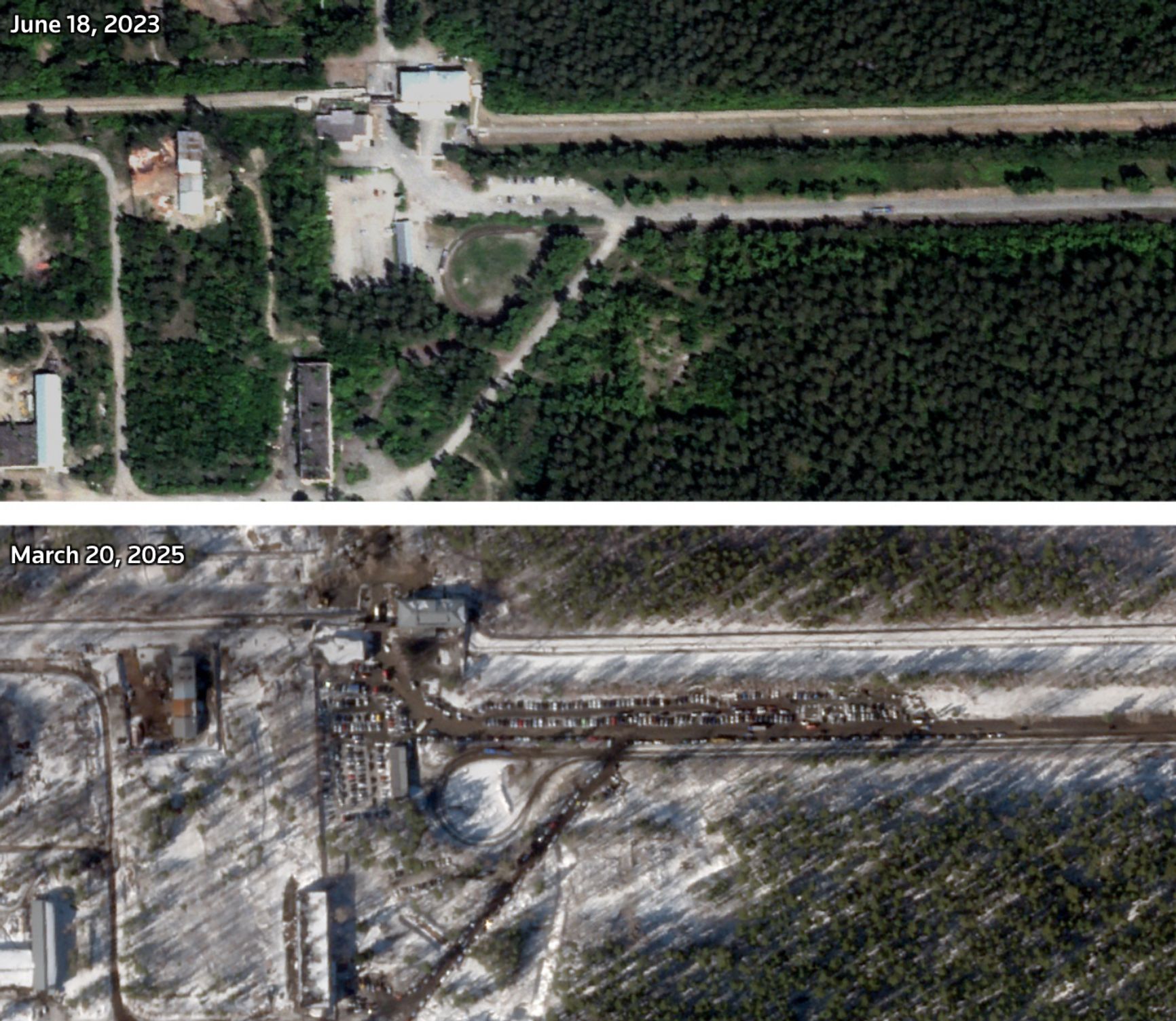 Место строительства новой линии завода взрывчатых веществ в Бийске