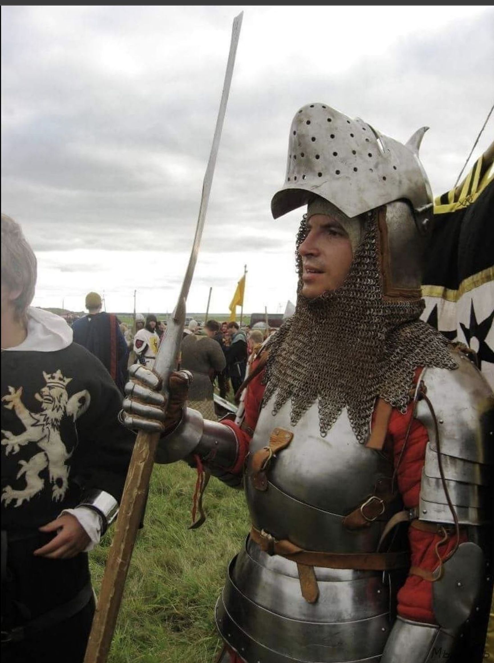 Yevgeny Strzhalkovsky in armor