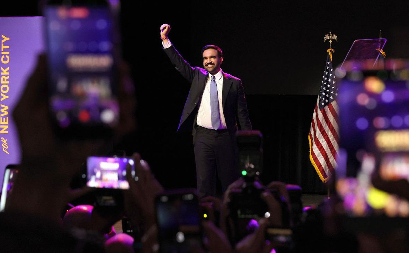 Zohran Mamdani after his victory in the New York mayoral election