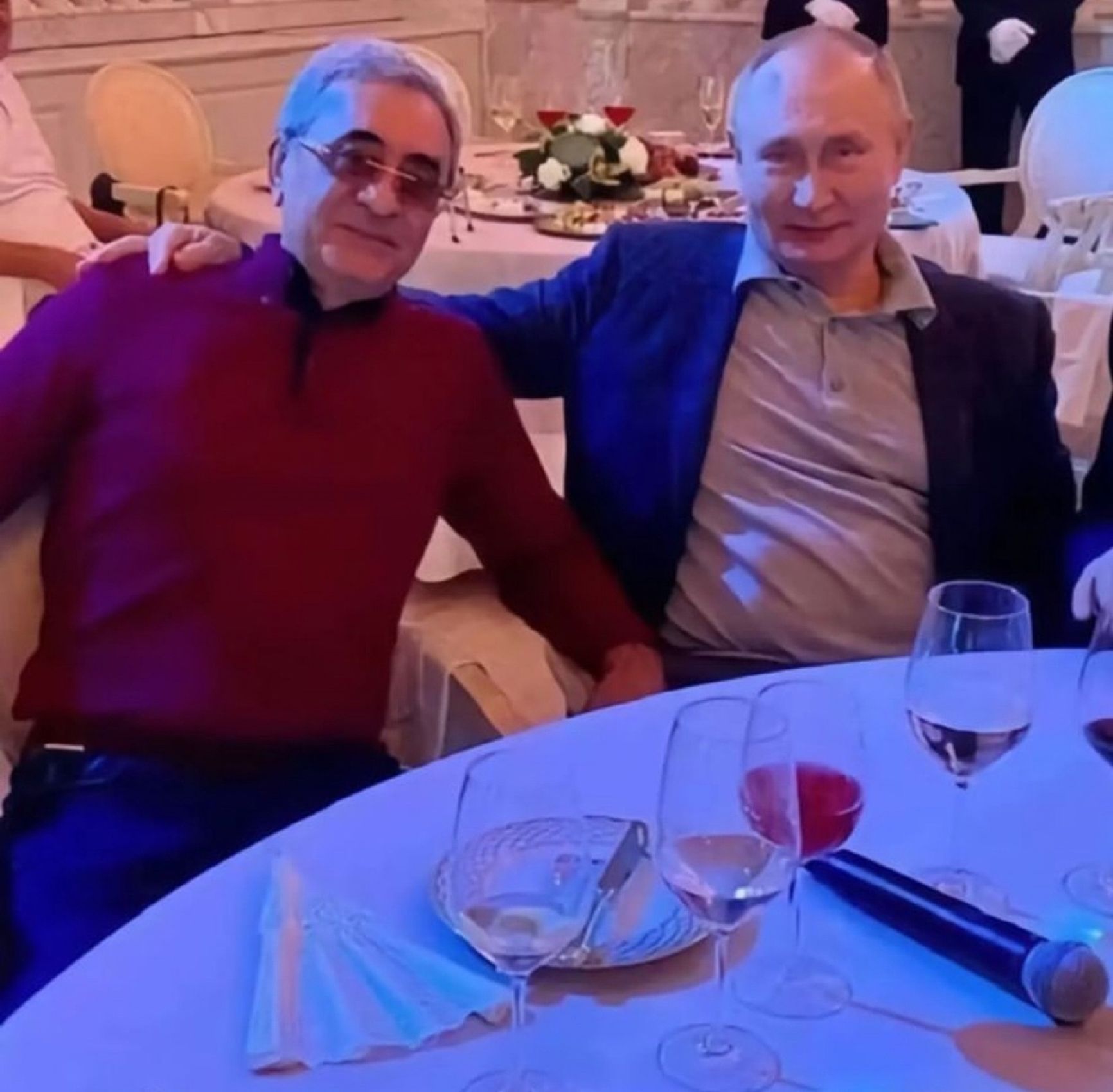 Путин и Рагимов в Азербайджане