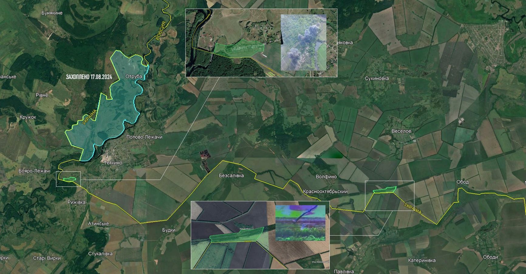 ЛБС в Глушковском районе Курской области по версии Dnipro Osint ⟨ Гарбуз ⟩