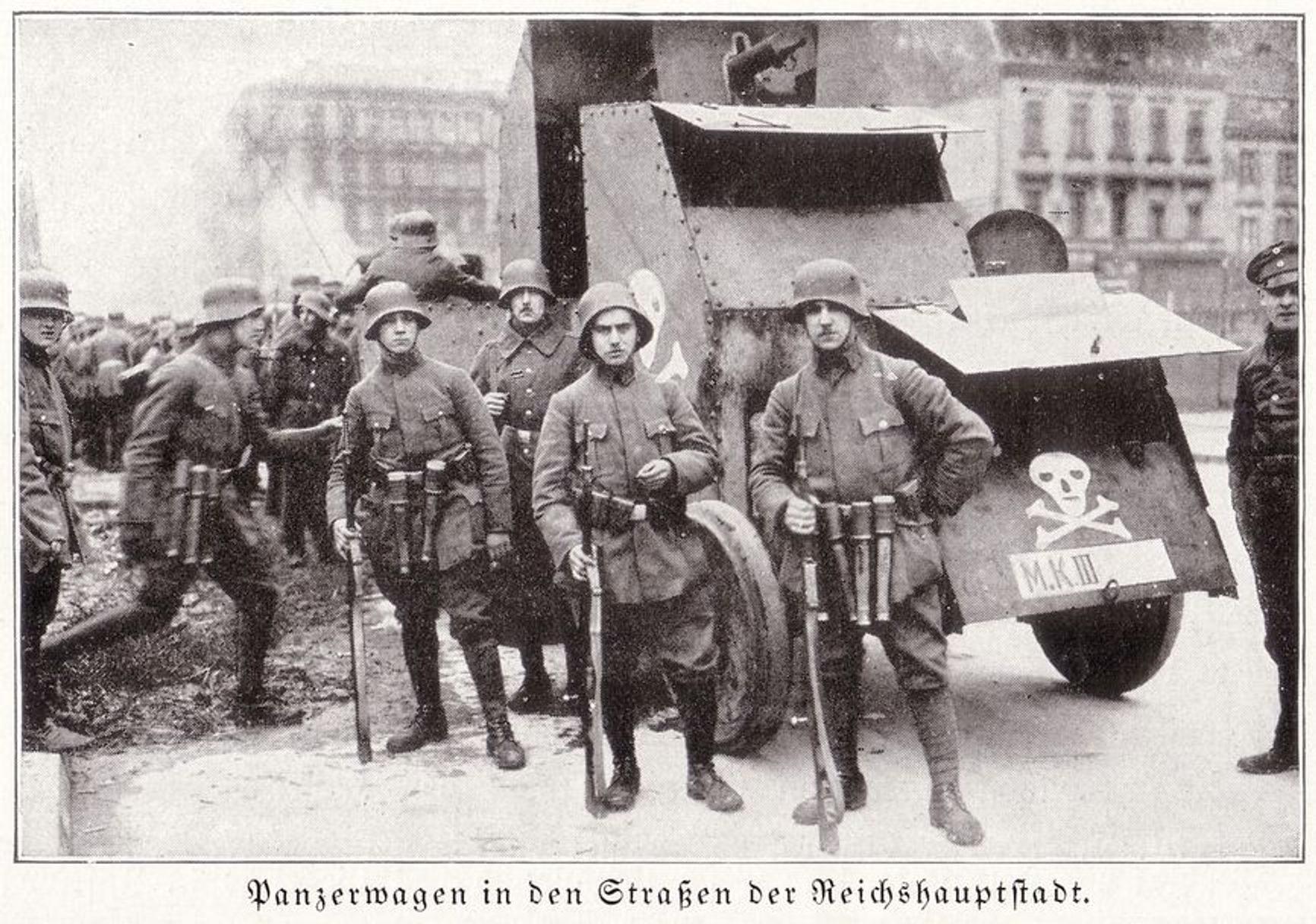 Freikorps in Berlin around 1919.