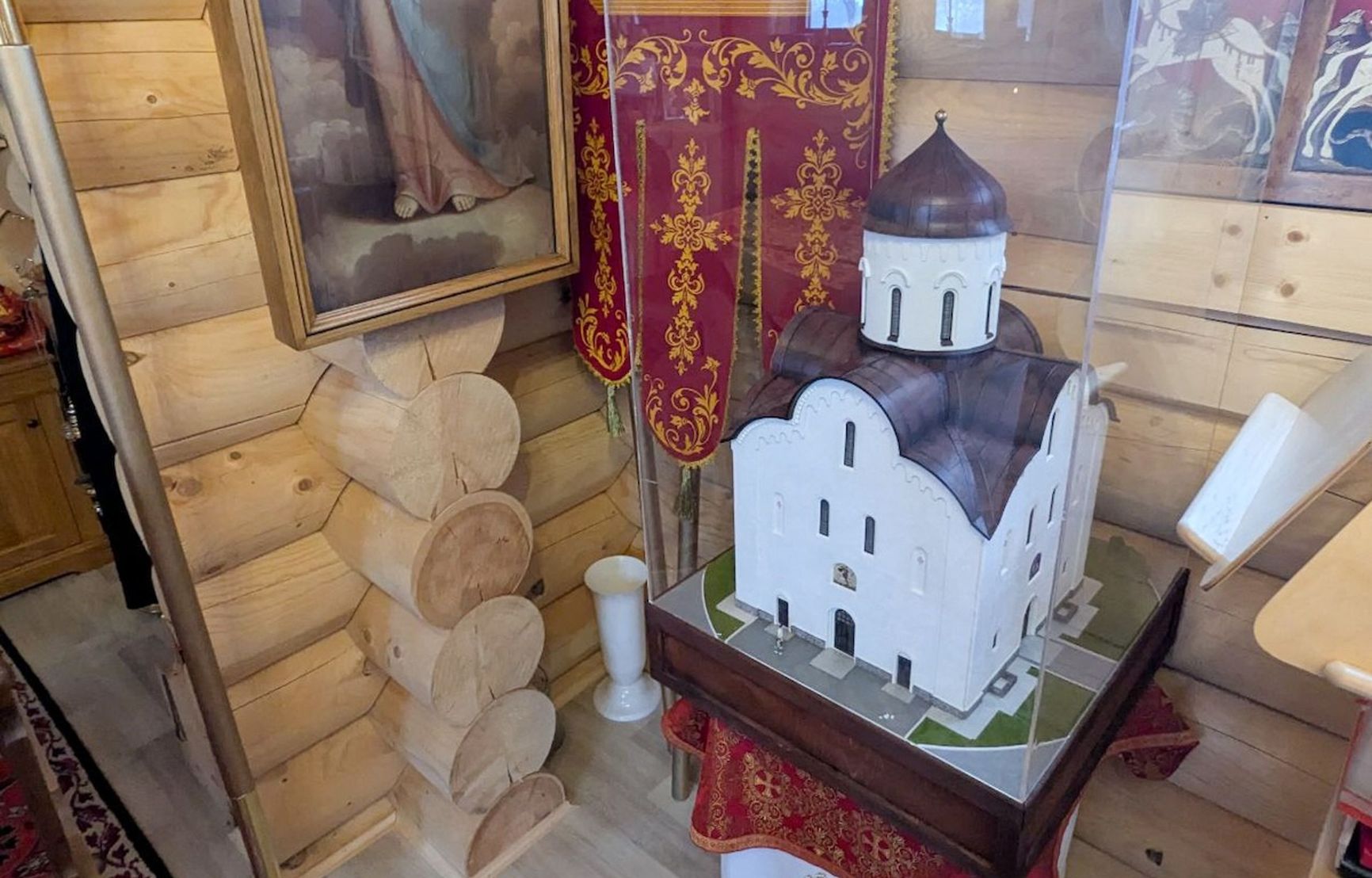 Model of the “Warrior Temple” planned for construction in Pushkin