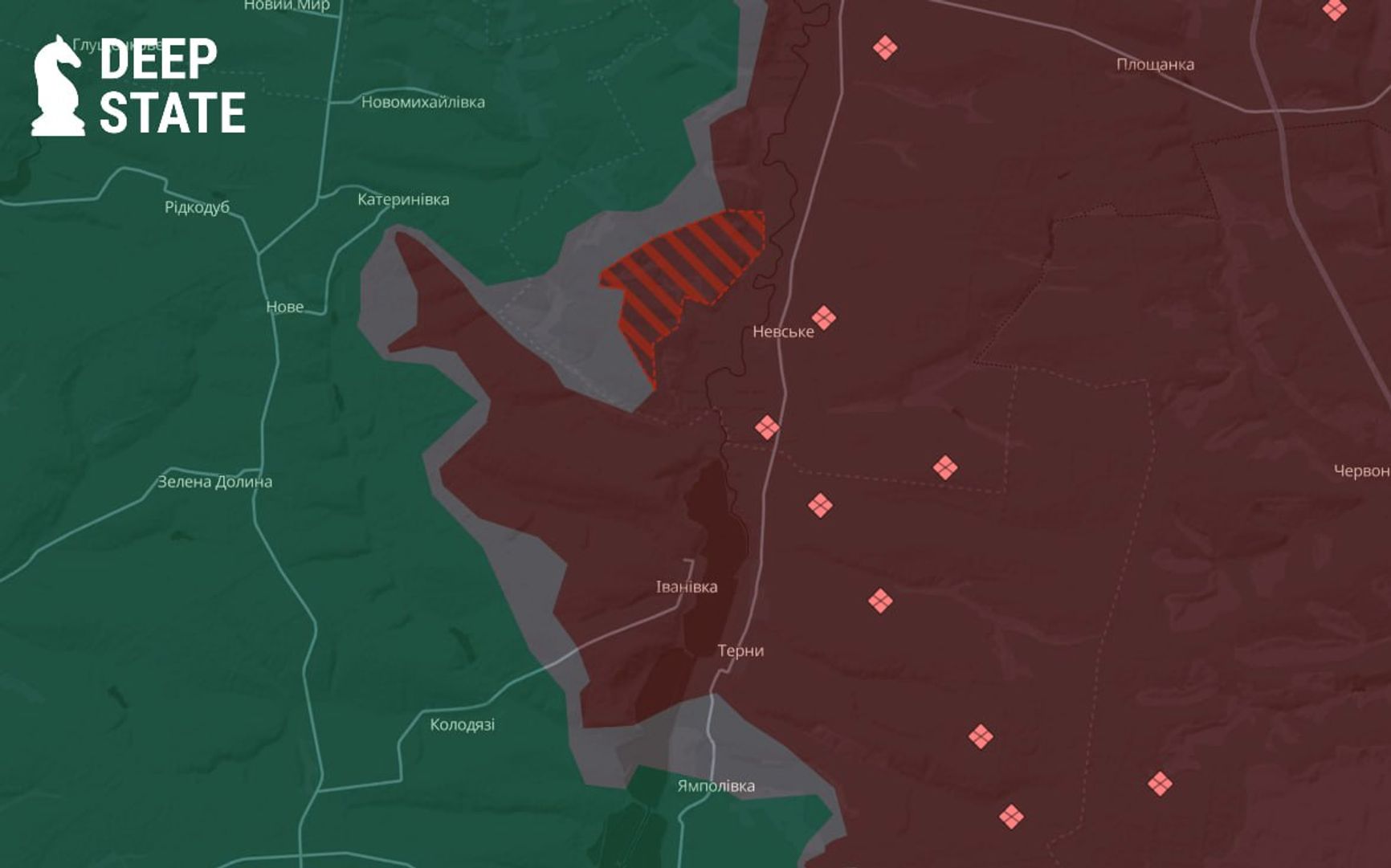 Ситуация на лиманском направлении по версии DeepState