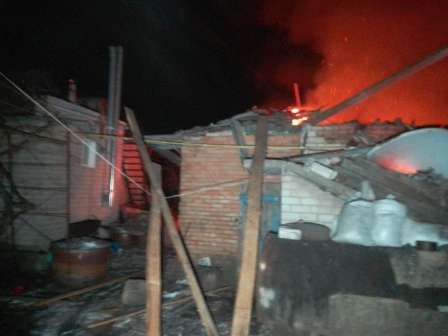 Последствия российского налета на Васильковскую общину в Днепропетровской области в ночь на 4 февраля 2026 года