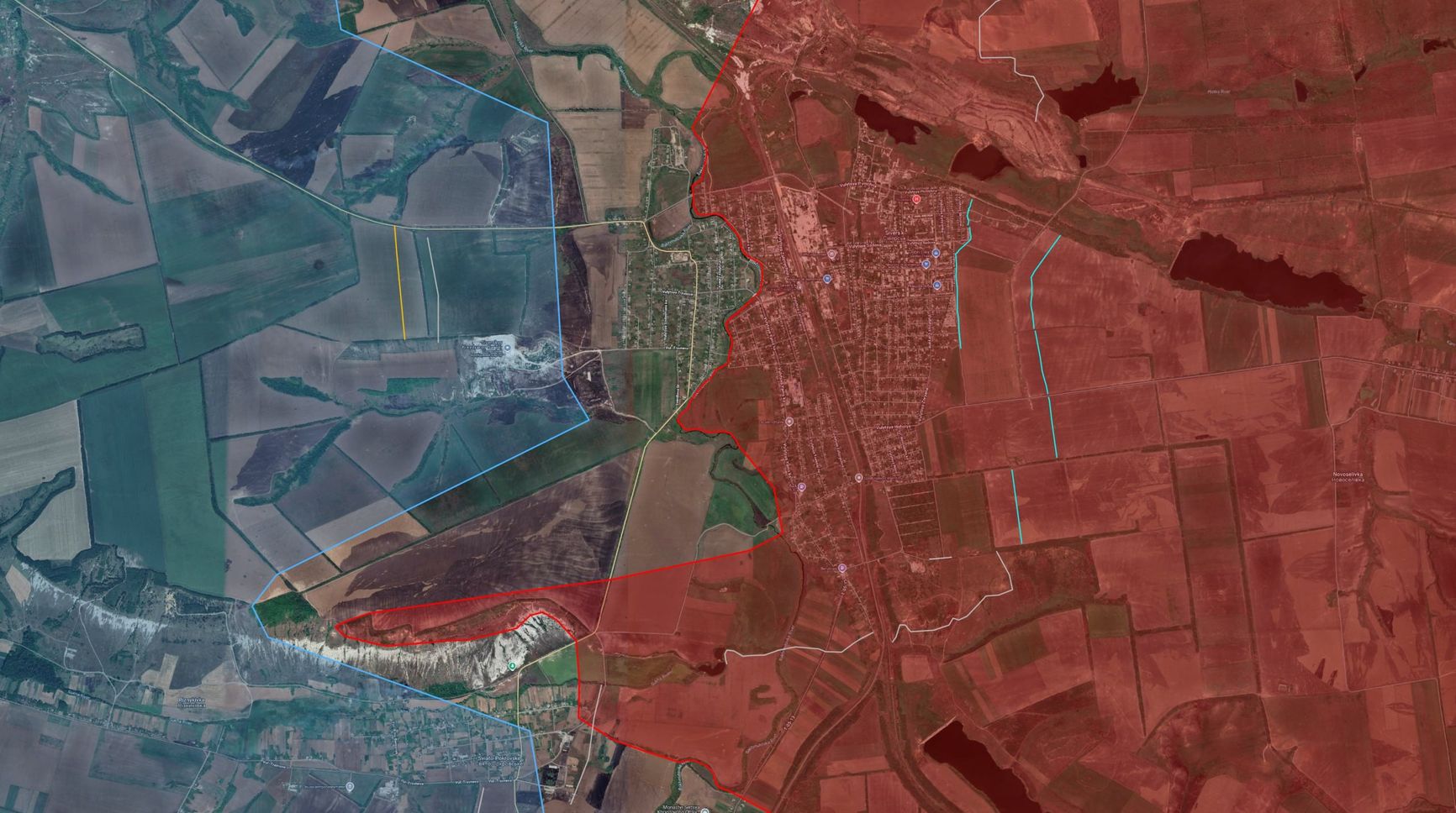 Ситуация в районе Северска по версии исследователя под ником Playfra