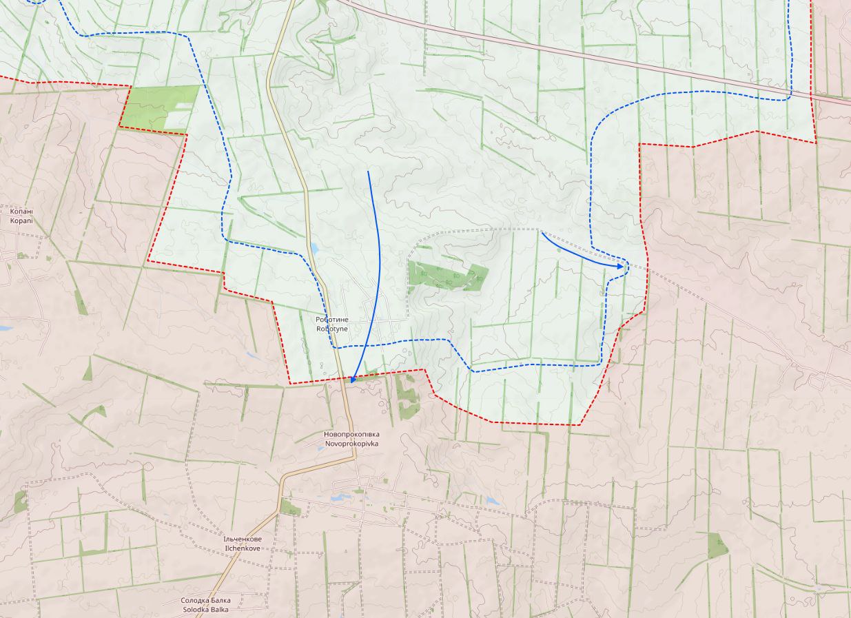 Обстановка в районе Работино по версии Black Bird Group