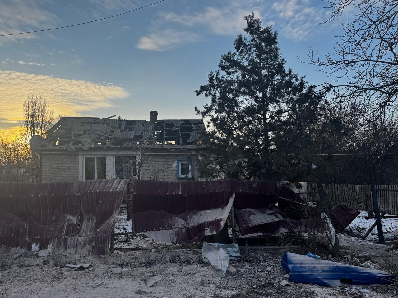 Последствия российских обстрелов в Донецкой области