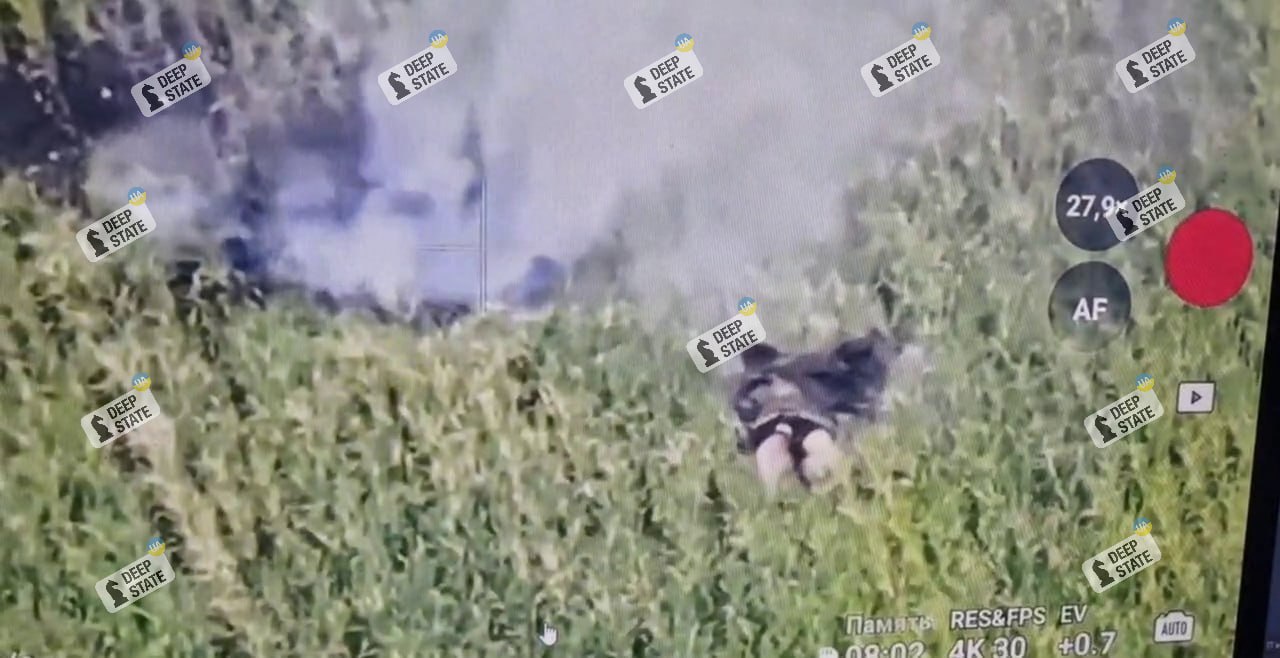 Погибший российский военный около административной границы Днепропетровской области