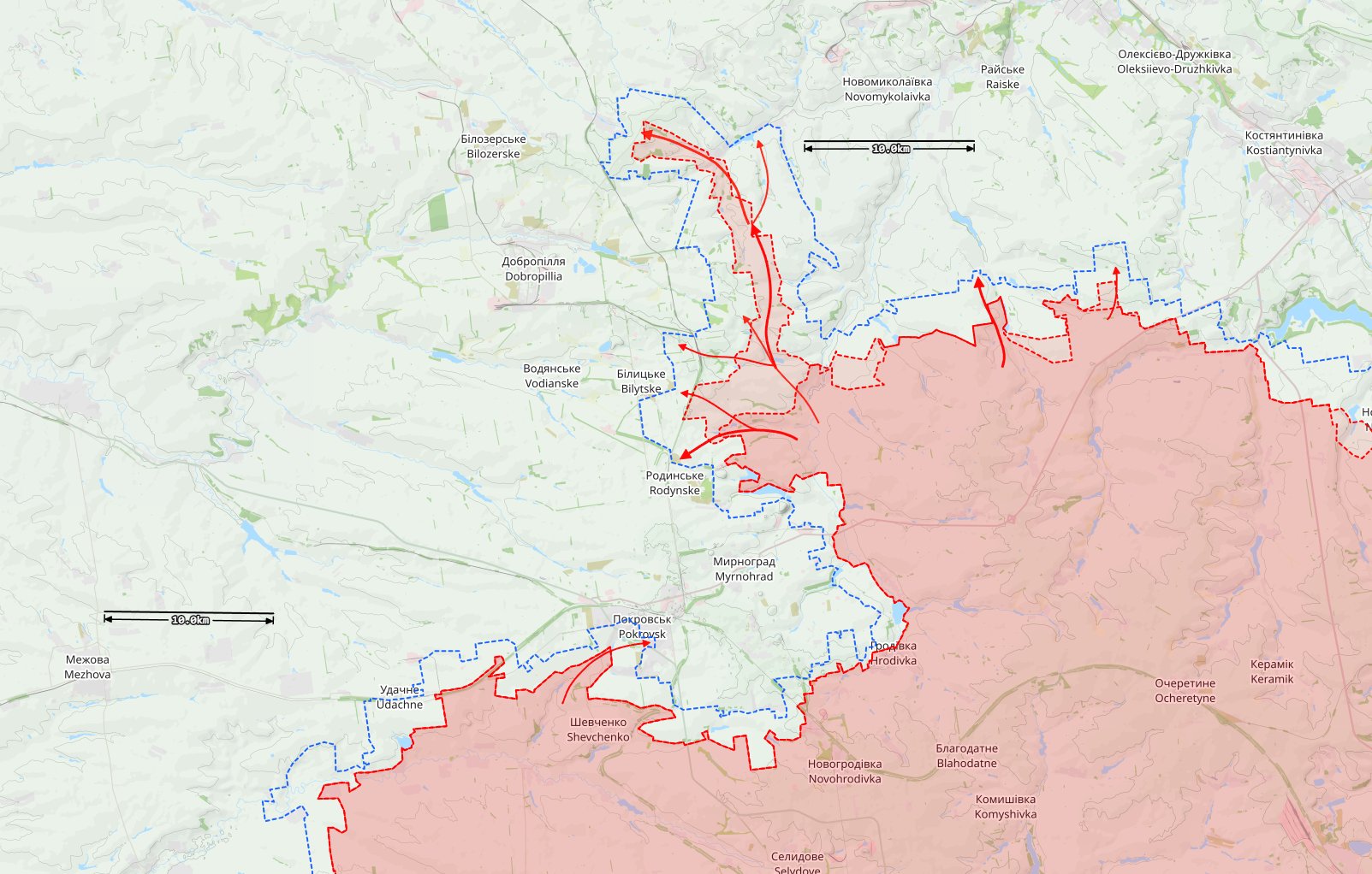 Ситуация на покровском направлении по версии Black Bird Group
