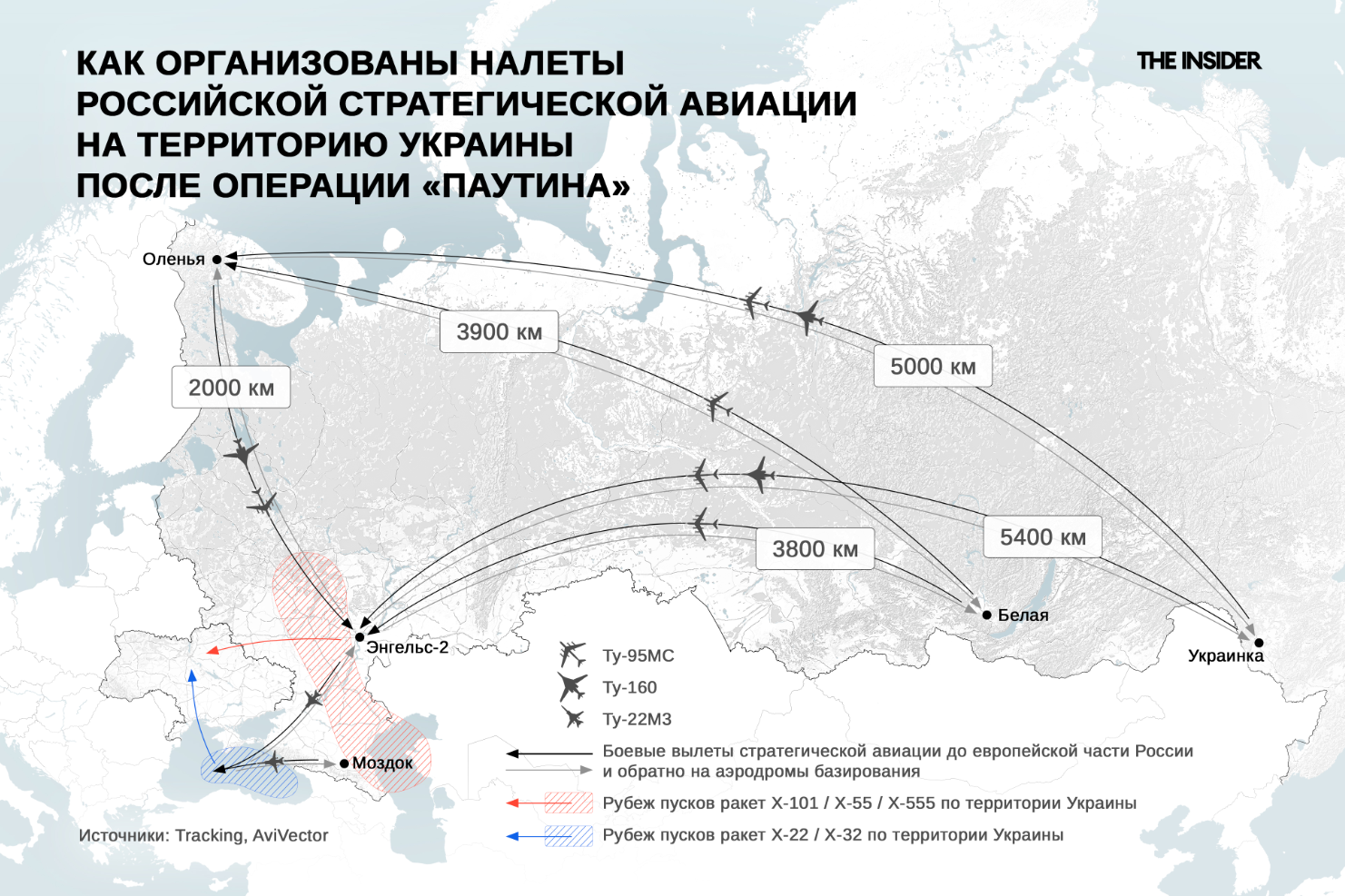 Как организованы налеты российской стратегической авиации на территорию Украины после операции «Паутина»