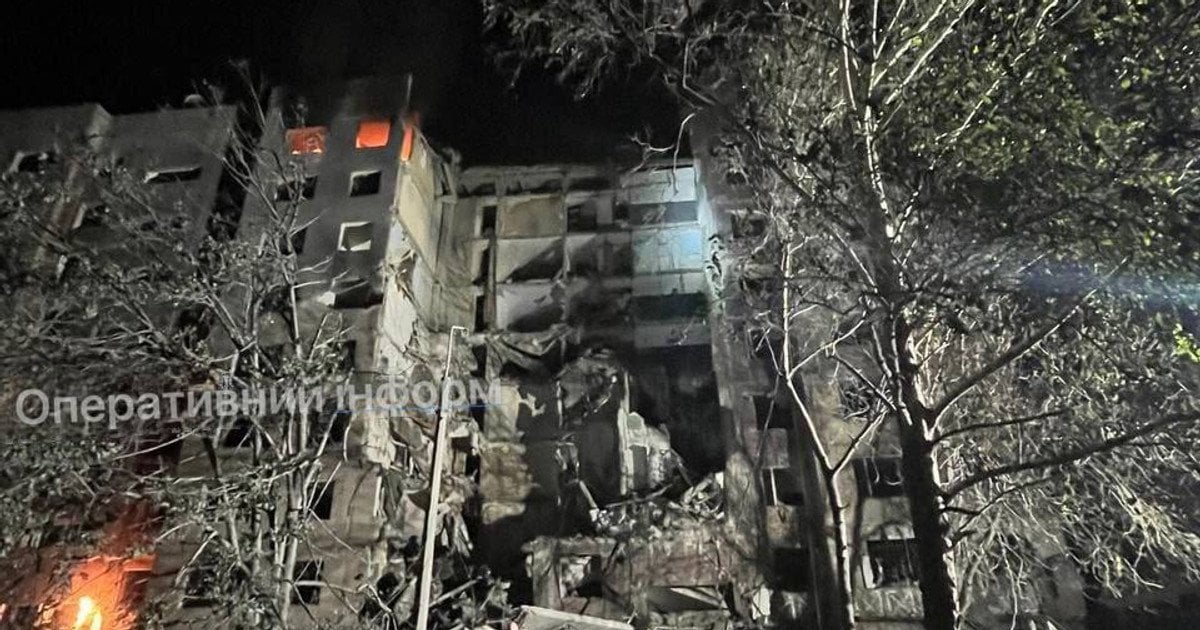 Последствия ночного удара по Константиновке